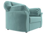 Кресло Карнелла, Бирюзовый, Велюр, 109607