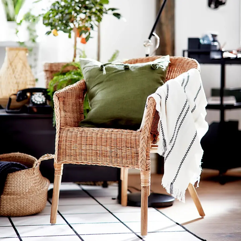 Садовое кресло - IKEA AGEN, 79х56x58 см, коричневый, АГЕН ИКЕА