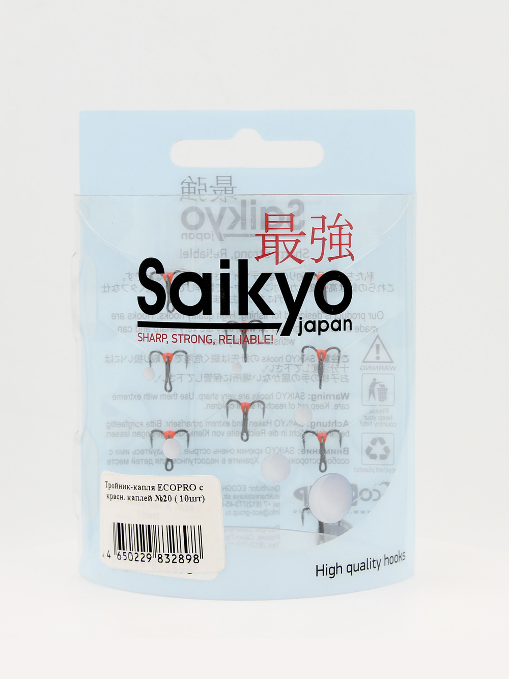 Тройник капля ECOPRO красной каплей тип A №20 (в упаковке 10шт)