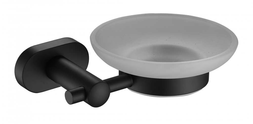 5103-C Мыльница настенная, стекло  (ЧЕРНЫЙ) ViEiR  (30/1шт)