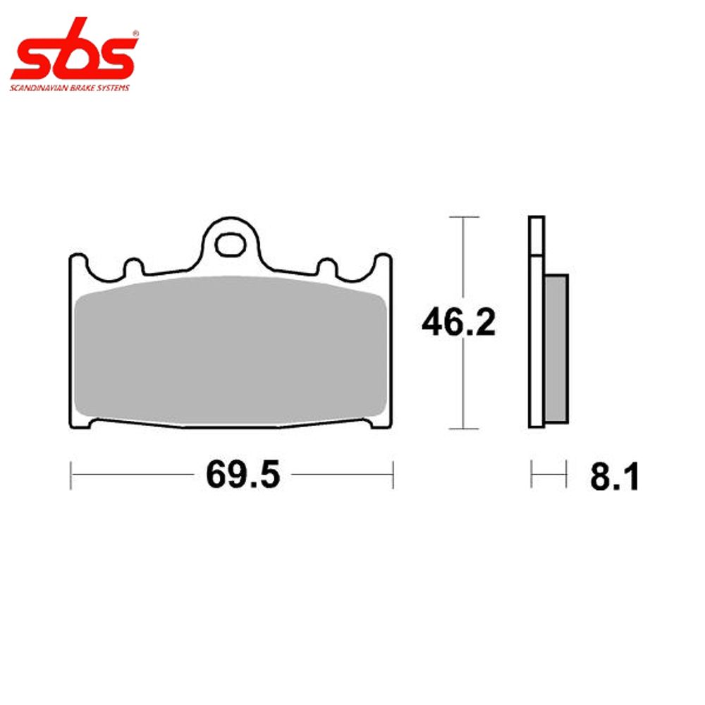 SBS 631RS тормозные колодки передние
