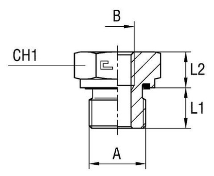 Соединение PFE BSP 3/4" BSP 1/4" CAST