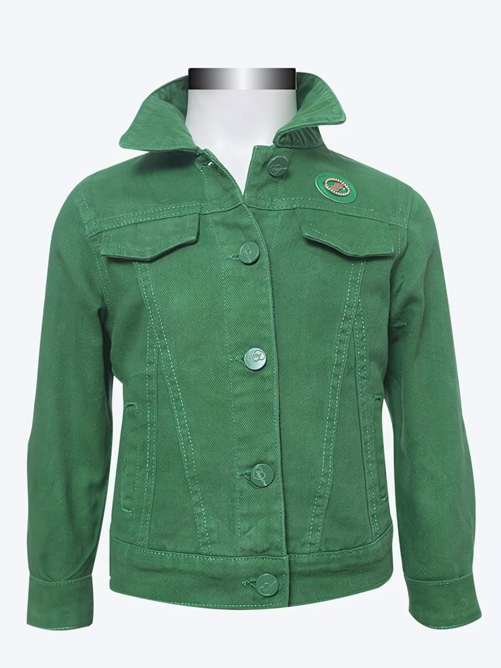 Куртка джинсовая для девочек манжеты и съемный капюшон р.92 2 года в ассорт. 969873