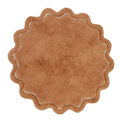 Стираемый коврик Nattiot Sweet April Toffee (Ø110 см), хлопок, коричневый