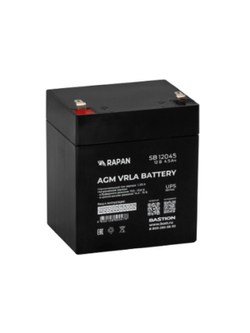 АКБ БАСТИОН RAPAN SB 12045 AGM 12V 4,5Ач I зар.1,35А, клемма F1 нож, гарантия 1 год (9162)