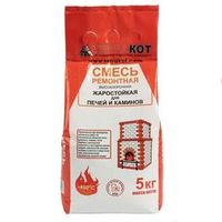 Ремонтная жаростойкая смесь для печей и каминов Терракот 5 кг