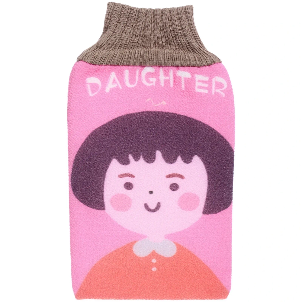 Мочалка - варежка массажная «Premium - МОЯ СЕМЬЯ», доченька, 24,5*15,5см (ZIPпакет)