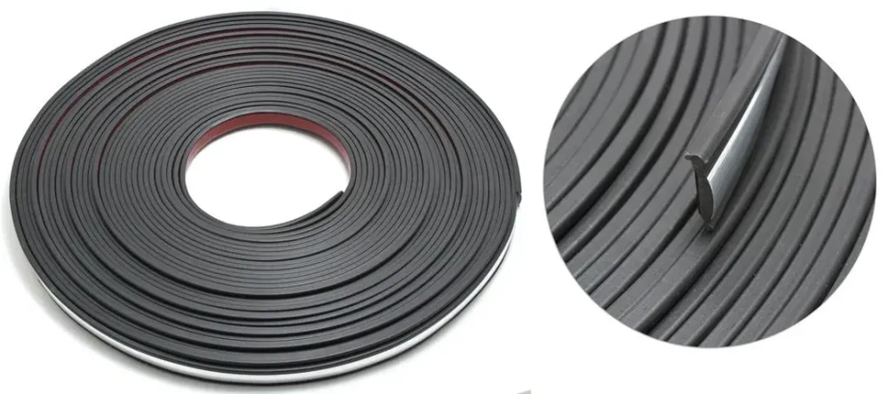 Наклейка-молдинг 22109-30 Black/Chrome (30м) KING 22109-30