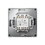 ARTGALLERY 2-клавишный ВЫКЛЮЧАТЕЛЬ КНОПОЧНЫЙ, 10АХ, механизм, быстрозажим. клем., ГРИФЕЛЬ