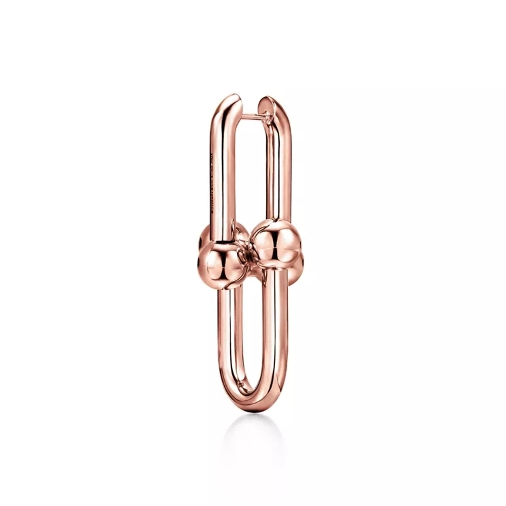 Серьги из розового золота 18k,Tiffany 💠Hard Wear extra Large