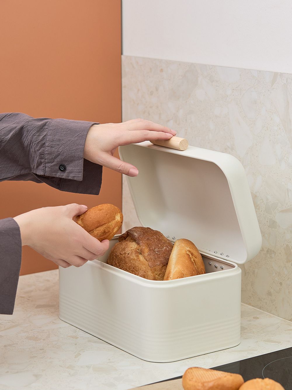 Хлебница Irmel 30х20х16 см, молочная