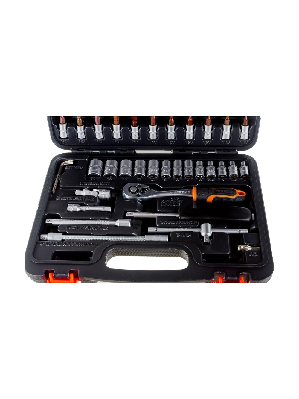 Набор торцевых головок и бит 46 предметов Gigant, Сталь Cr-V, GAS 46