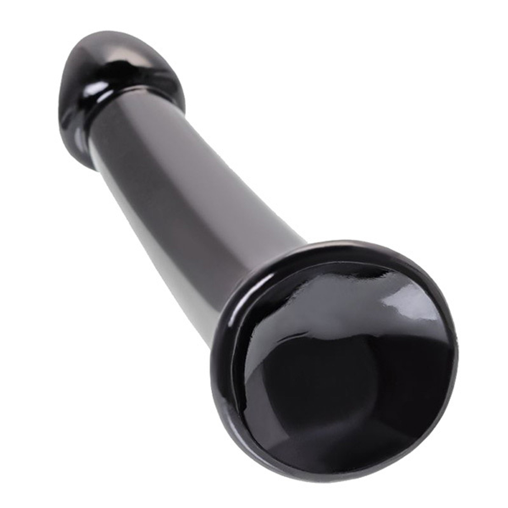 Черный нереалистичный фаллоимитатор 20см ToyFa Jelly Dildo L 882027-5