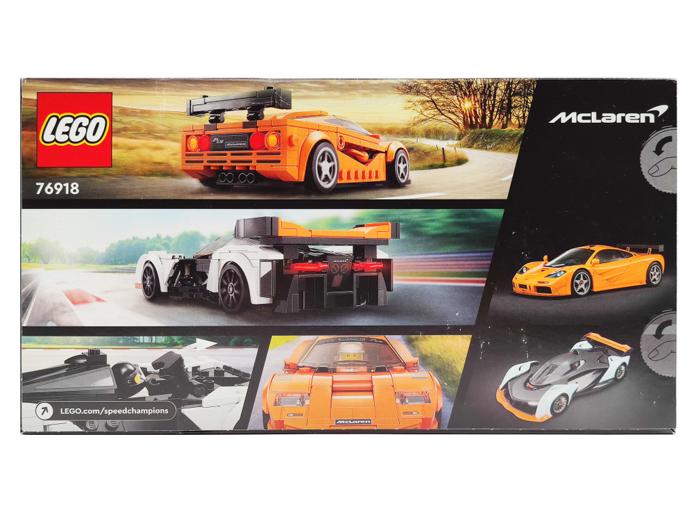 Конструктор LEGO Speed Champions 76918 Макларен Solus GT и Макларен F1 LM