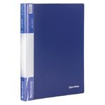 Папка с 40 вкладышами, Brauberg стандарт, 700мкм, корешок 25мм, синяя