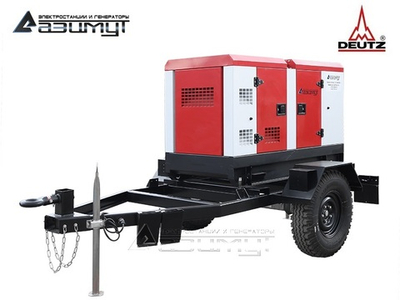 Дизельный генератор Азимут ЭД-15-Т400-2РКМ6 Deutz на шасси в кожухе с автозапуском