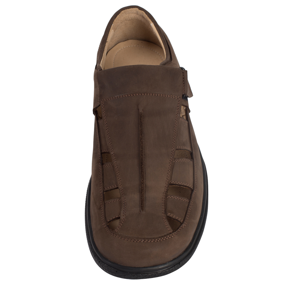 529367 сандалии мужские коричневые нубук