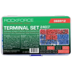 Клеммы контактные автомобильные, набор 240пр. RockFORCE RF-068912