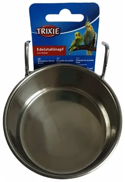 TRIXIE Миска для птиц с крепежом, металл