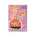 Блокнот А6 56л. "Каваи Кексик" клетка, скрепка (Центрум)