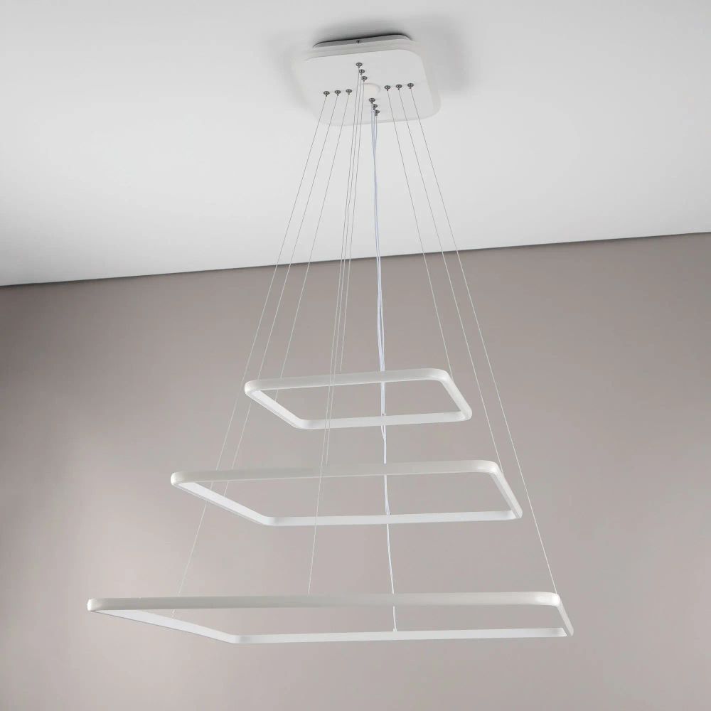 Citilux Неон Смарт CL731AK110E Умная подвесная люстра Белая