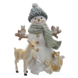 GAEM Фигурка декоративная "Снеговик", L12 W10 H16 см, 2в.