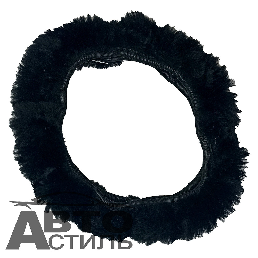 Оплетка на руль круглая Coolpart MAXIMAL Австралия (38*38) - МЕХ - AB-BL черная
