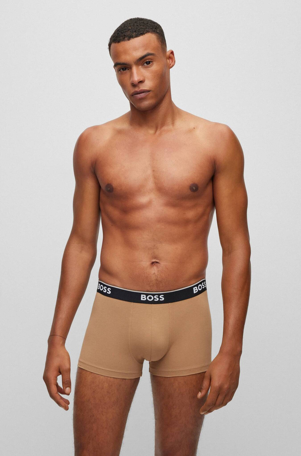 Трусики-боксеры 3шт. Power BOSS BLACK - коричневый(50499420)