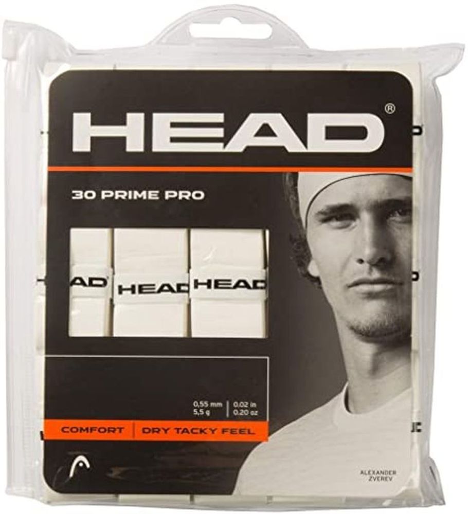 Теннисные намотки Head Prime Pro white 30P