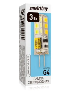 Светодиодная (LED) Лампа Smartbuy-G4-3W - 4000 - G4, 1 шт.