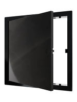 Люк ревизионный LN фланец 200x200 нажимной 224х224 пластик Black EVECS
