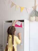 Кармашки в садик 85х20 Сердечки (розовый)