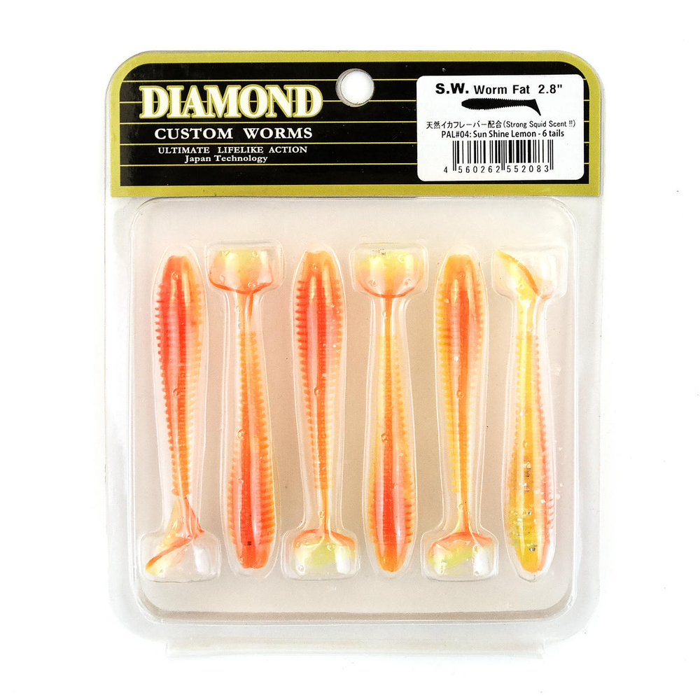 Силиконовая приманка S.W. Worm Fat 2.8" (6шт/уп)