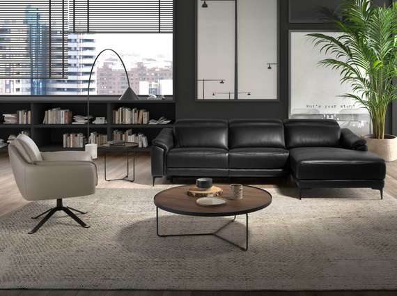 Кресло поворотное Angel Cerda 5125, серая кожа