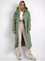 Куртка зимняя длинная с капюшоном пуховик