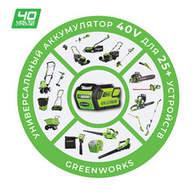 Greenworks серия 40В Greenworks серия 40В