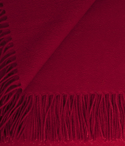Плед кашемировый 140x180 от CO.BI. Rey бордовый Италия