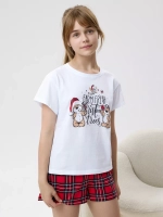 Пижама домашняя с шортами хлопок