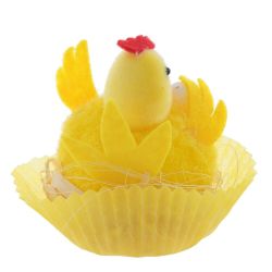 GAEM Фигурка декоративная "Цыпленок в гнезде", L6 W6 H7 см, 2в.