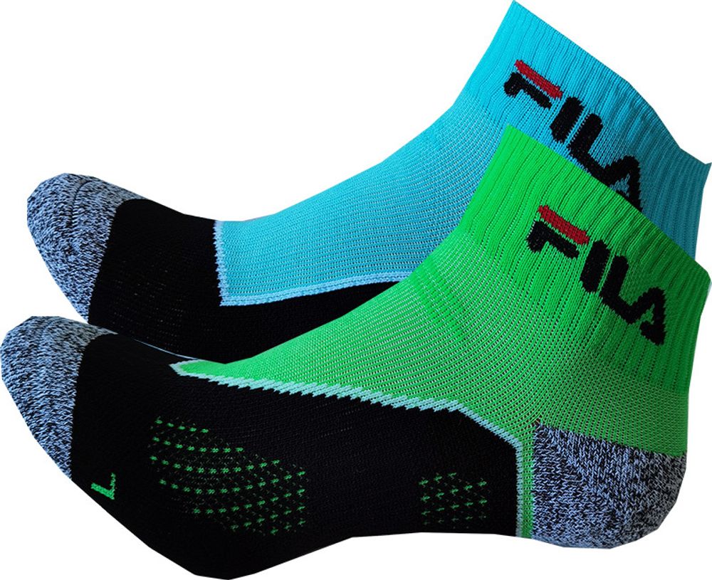 Теннисные носки Fila Calza Running Socks 2P - color fluo