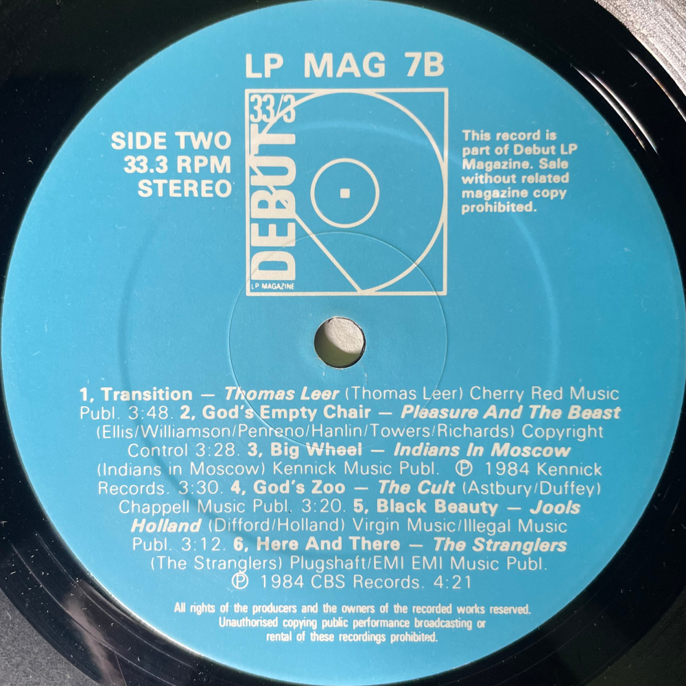 Сборник Debut LP Magazine - Issue 07 (Англия 1984г.)