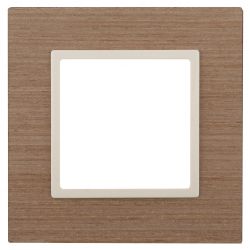 14-5301-07 ЭРА Рамка на 1 пост, дерево, Эра Elegance, ясень+сл.кость