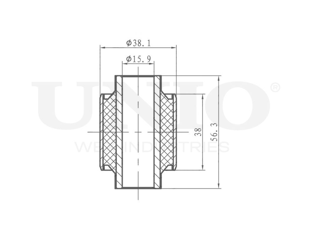 Сайлентблок задней поперечной тяги UNIO RMP-20265
