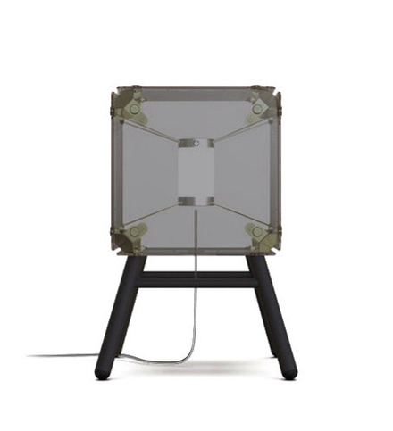 Table design lamp  Hyperqube by Felix Monza (1 lampshade ,  Smoky)