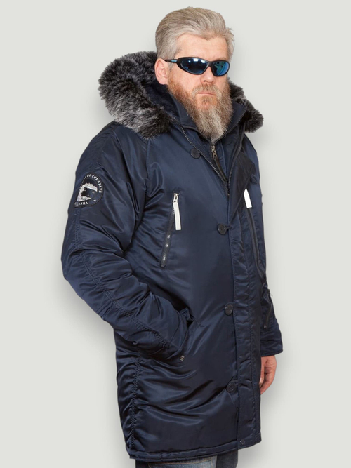 Куртка мужская зимняя Apolloget Expedition (т.синий - R.Blue/Gun Metal)