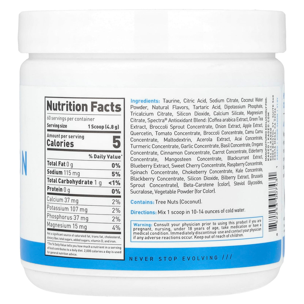 Kaged, Hydration, апельсин и манго, 288 г (10,14 унции)