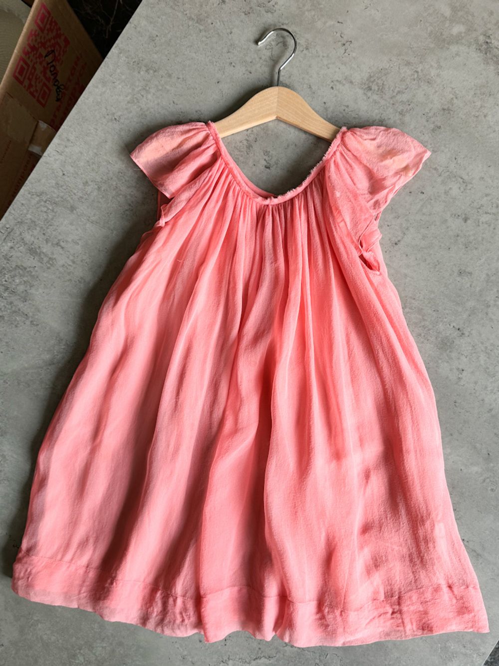 Шелковое платье Bonpoint , 116