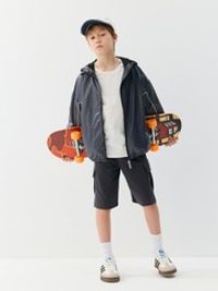 Ветровка на сетчатой подкладке "Графит" 7+