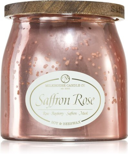 Milkhouse Candle Co. Creamery Saffron & Rose - Ароматическая свеча Butter Jar /   454  g  / GTIN 849564011783