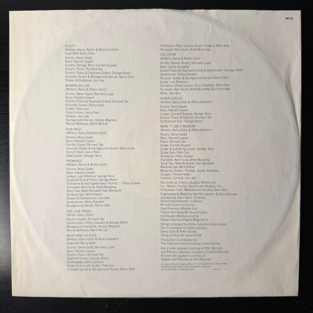 Streisand - Guilty (Голландия 1980г.)